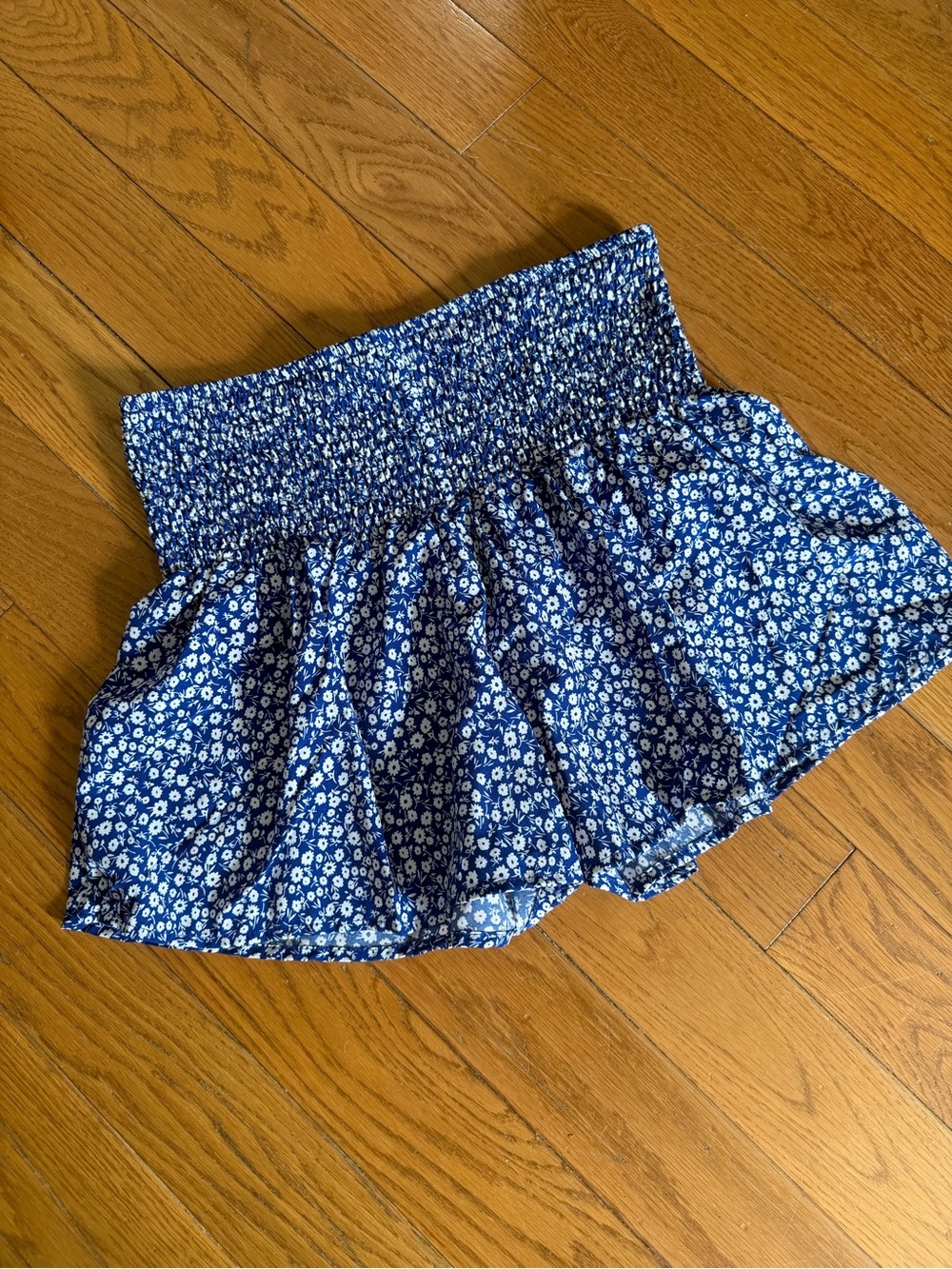 Floral Smocked Waist Shorts